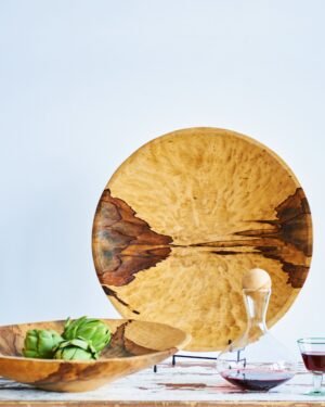 XXL 24 inch Shallow Wood Bowl