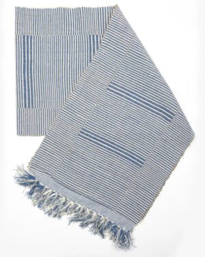 Blue Handwoven Table Runner