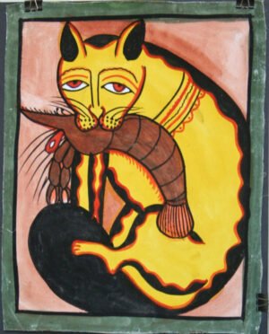 Kalighat Cat Folk Art