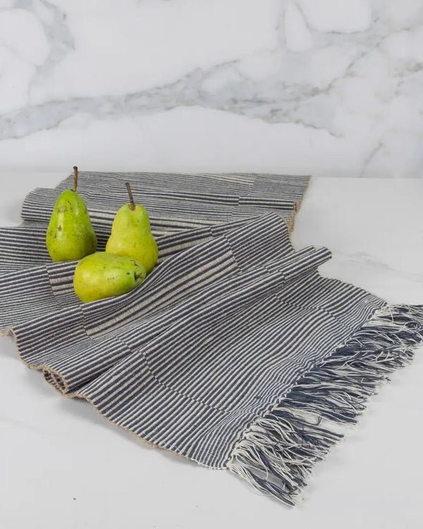 Gray Handwoven Table Runner