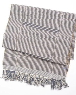 Gray Handwoven Table Runner