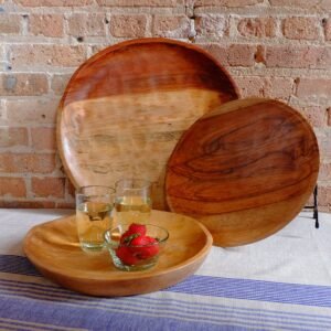 Large Ola Wood Platter- 18 inch