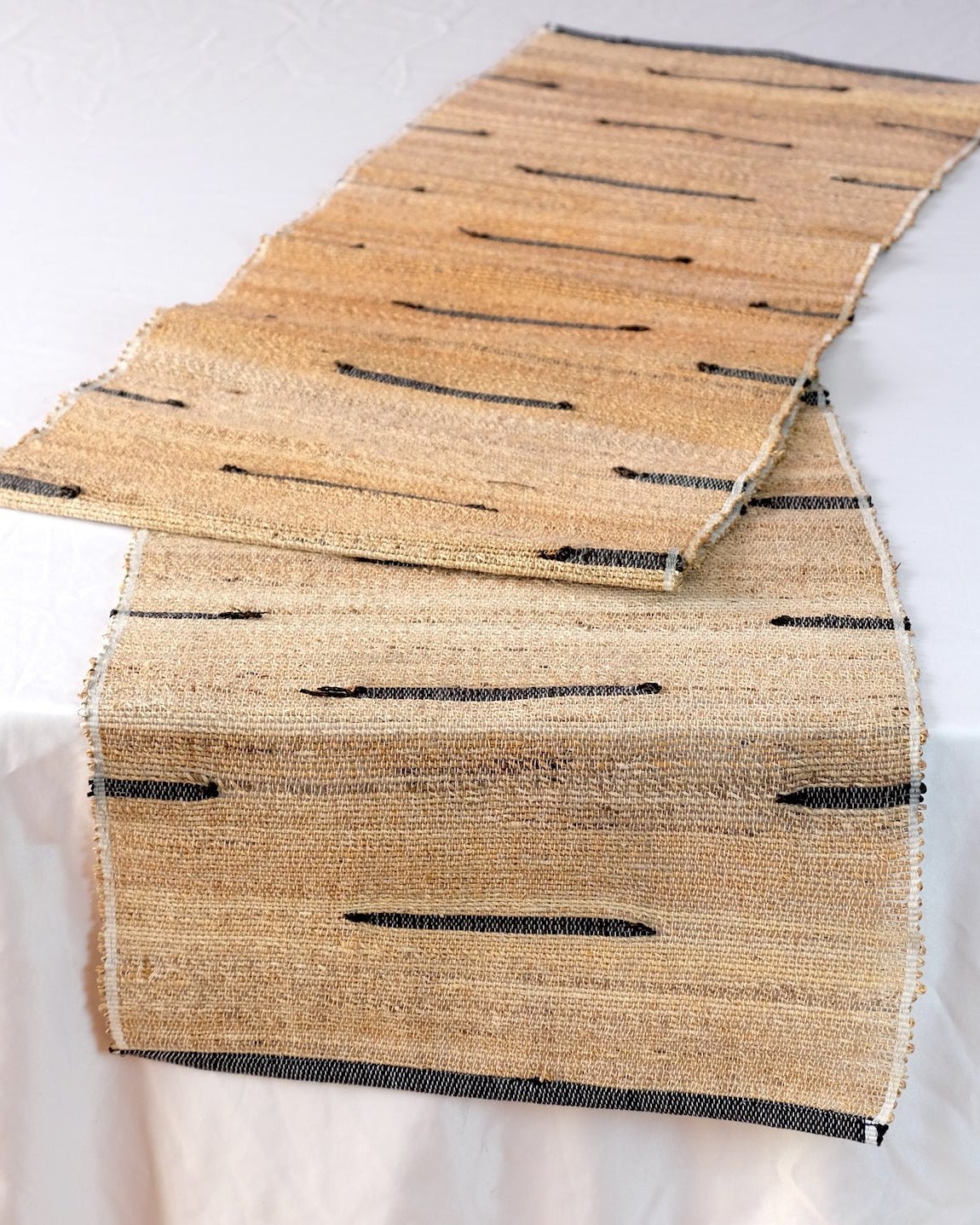 Banana Fiber and Cotton Handloom Table Runner - TerraKlay