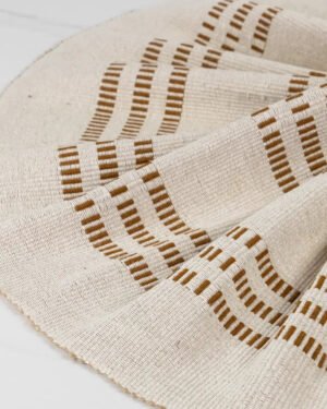 Neutral Amber Handwoven Table Runner