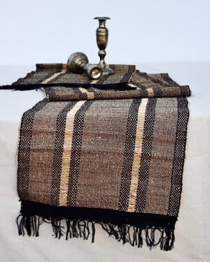 Black Table Runner