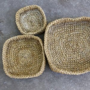 Pushpa Square Storage Baskets (Set of 3) Basket and Storage TerraKlay