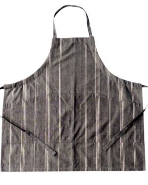 Full Gray Kitchen Apron with pockets |TerraKlay