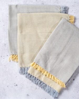 Reversible Cotton Fringe Dinner Napkins